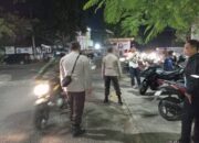 Patroli Polsek Gerung: Jaga Keamanan Nobar Piala Dunia di Lombok Barat