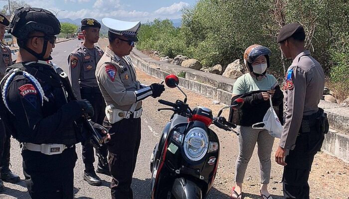 Polres Bima Catat Pengendara Roda Dua Didominasi  Pelanggaran di Hari Pertama Operasi Zebra Rinjani 2024