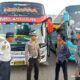 Satlantas Polres Bima Kota Bersama Dishub Kota Bima Lakukan Pemeriksaan Kendaraan Bus AKAP