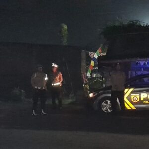 Patroli Blue Light Polsek Kediri: Upaya Meningkatkan Keamanan di Perbatasan