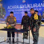 Wakapolres Sumbawa Bersama PJU, Hadiri Syukuran HUT Brimob Polri Ke 79