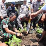 Polres Dompu Beserta Polsek Jajaran Gelar Launching Gugus Tugas Polri Mendukung Ketahan Pangan di Kabupaten Dompu