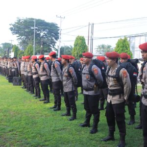 Polres Sumbawa Barat Laksanakan Apel Pengecekan Kesiapan Personel Pengamanan TPS Pilkada 2024