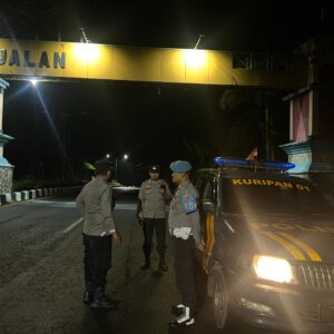 Patroli Intensif Bypass BIL: Polsek Kuripan Jaga Malam, Ciptakan Kamtibmas Kondusif