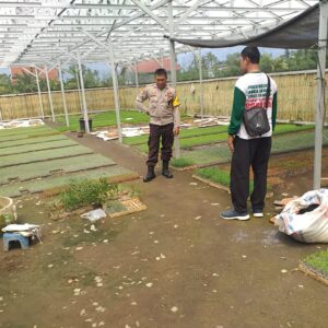 Bhabinkamtibmas Lombok Barat Ajak Warga Manfaatkan Lahan Pekarangan untuk Ketahanan Pangan