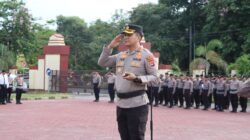 Kapolres Sumbawa Pimpin Upacara Hari Kesadaran Nasional Dan Pemberian Reward Anggota Berprestasi