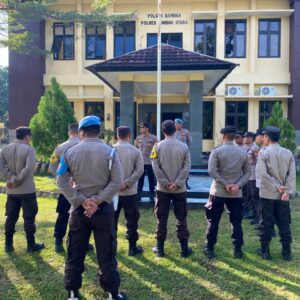 Kapolres Lombok Utara Sidak Polsek Gangga, Tegaskan Disiplin dan Larangan Penyalahgunaan Narkoba Serta Judi Online