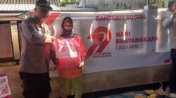 Polres Loteng Gelar Bakti Sosial Peringati HKGB Dan Hari Bhayangkara ke-79