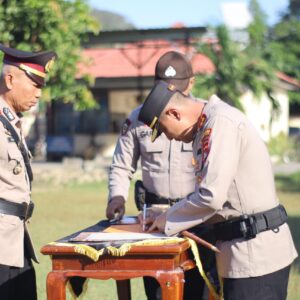 Kapolres Bima Kota Pimpin Upacara Sertijab dan Pelantikan Sejumlah Pejabat Utama