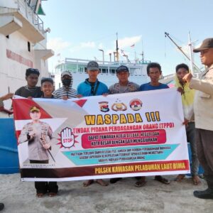 Polsek Kawasan Pelabuhan Laut Bima Himbau Waspada TPPO di Area Pelabuhan