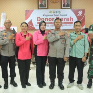 Semangat Peringati Hari Bhayangkara ke-79, Polres Sumbawa Barat Gelar Donor Darah