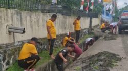 Personel Polsek Wawo Laksanakan Giat Gotong Royong di Mako