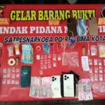 Gerebek Jaringan Narkoba, 6 Pengedar dan 40 Poket Sabu Diamankan Tim Opsnal Polres Bima Kota
