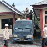 Tiga Personel Polsek Wulanggitang Jadi Relawan Kemanusiaan Dampak Erupsi Gunung Lewotobi