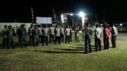 Jaga Sitkamtibmas Kondusif Polsek Monta, TNI dan Sat Pol PP Menggelar Patroli Gabungan