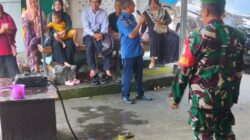 Damkar Lobar dan Babinsa Bengkel Gelar Sosialisasi Cegah Kebakaran