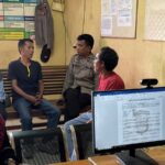 PERSONEL PAMAPTA III POLRES DOMPU TERIMA LAPORAN MASYARAKAT YANG DIDAMPINGI BHABINKAMTIBMAS