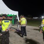 Polsek Taliwang Laksanakan Patroli Dialogis dan Pengamanan Kontes Musik dan Budaya di Alun-Alun Kota