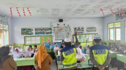 Tanamkan Tertib Lalu Lintas Sejak Dini, Sat Lantas Polres Bima Kota Sambangi SDN 01 Melayu